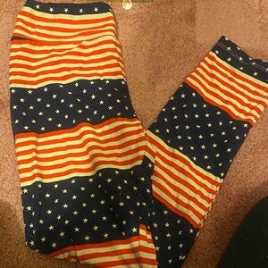 Patriotic Stars and Stripes women’s Leggings